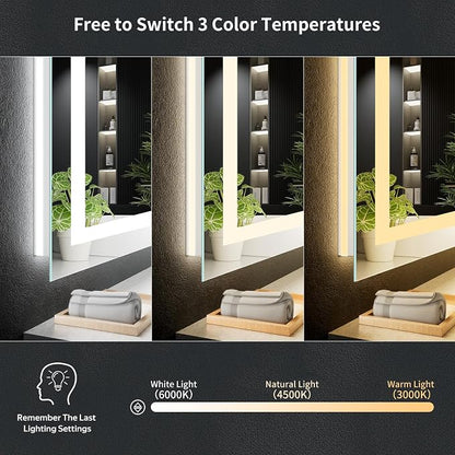 48"x30" LED Bathroom Mirror - Image 5