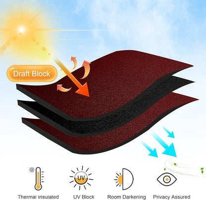 RYB HOME Privacy Curtain for Sliding Glass Door, Light Block Noise Reduce - Image 7