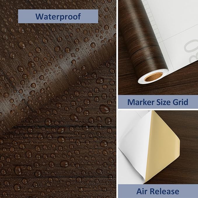 WESTICK Wood Contact Paper for Countertops Waterproof Wood Grain Contact Paper - Image 6