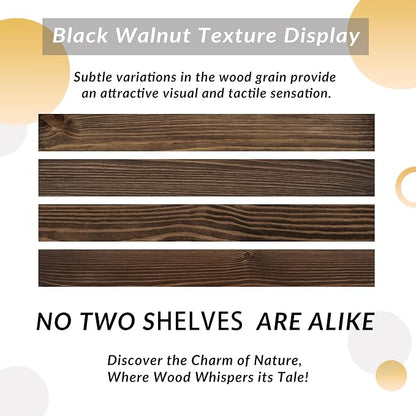 48 Inch Floating Shelves, 8-Inch Deep High-End Solid Wood Floating Shelves - Image 8