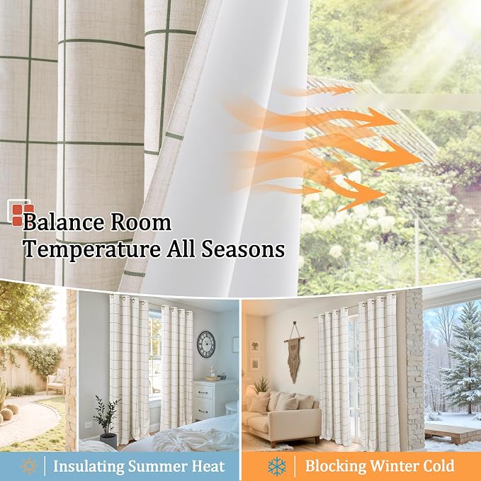 Lajode Linen Blackout Curtains for Living Room - Image 7