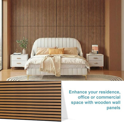 Wood Slat Acoustic Wall Panels-3D Fluted Sound Absorbing Panel - Image 3