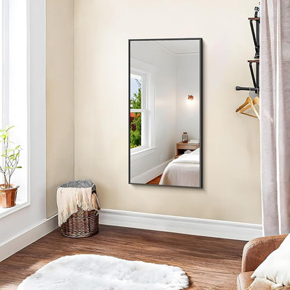 KOCUUY Black Bathroom Mirror, 20x40 Inch Rectangle Mirror - Image 6