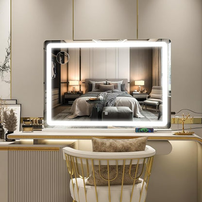 ROLOVE Vanity Mirror with Lights, LED Makeup Mirror, Touch Screen Control - Image 2