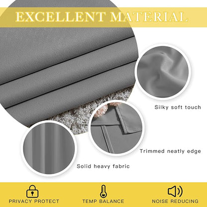 NICETOWN Blackout Sliding Door Curtain - Image 4
