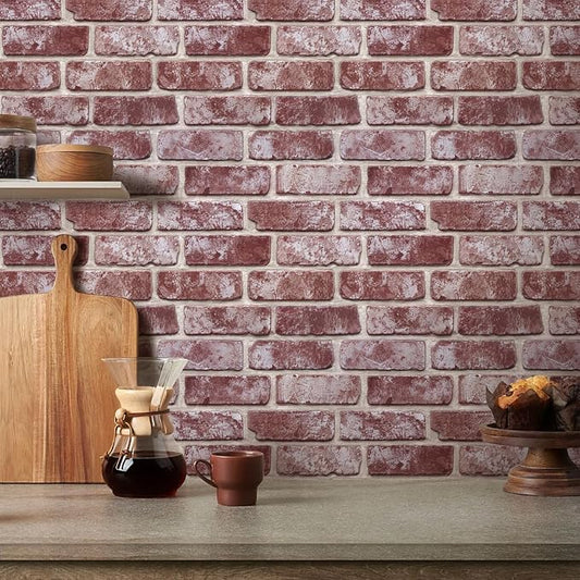 COMSTICKC 3D Faux Brick Wall Panels Peel and Stick Wall Covering, Not Real Brick - Image 2