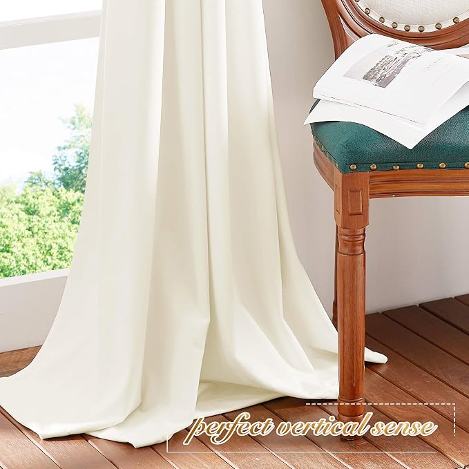 NICETOWN Luxury Velvet Curtains 63 inches, Sound Reducing Heavy Matt Solid Rod - Image 8