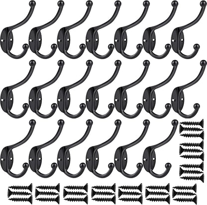ZEYU 20Pcs Wall Hooks, Coat Hooks Hardware Heavy Duty Hooks - Image 3