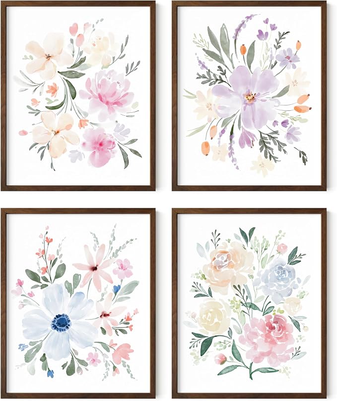HAUS AND HUES Flower Wall Art by HausandHuesArtPrints