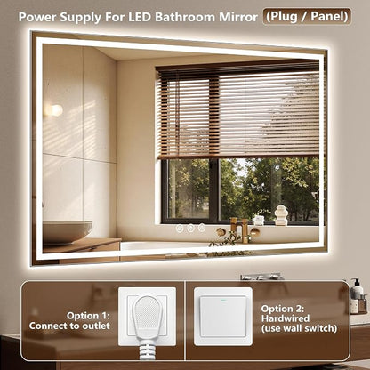 60x36 Inch LED Lighted Bathroom Mirror - Image 5