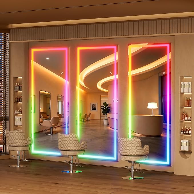 Hasipu 75"x28" LED RGB Bluetooth Full Length Mirror - Image 3