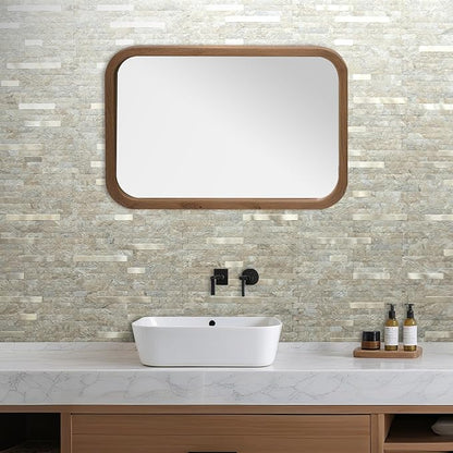 AULIGET 20 Sheets Faux Stone Peel and Stick Backsplash, Sandstone - Image 3