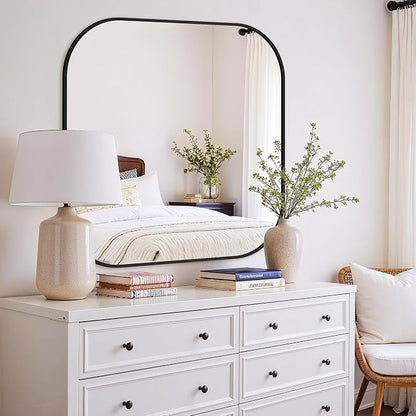 Bathroom Mirror for Wall, HD Reflection Shatterproof Square Mirror for Living - Image 5
