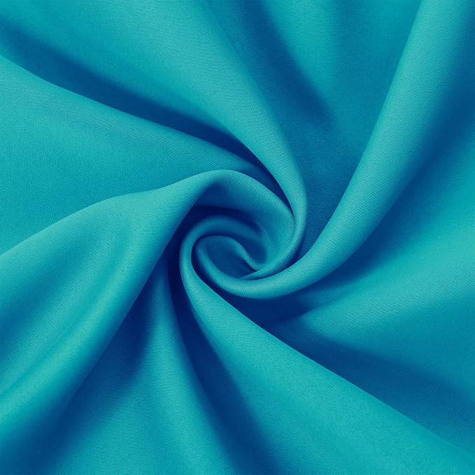 LEMOMO Turquoise Thermal Blackout Curtains/52 x 72 Inch/Set of 2 Panels Room - Image 5