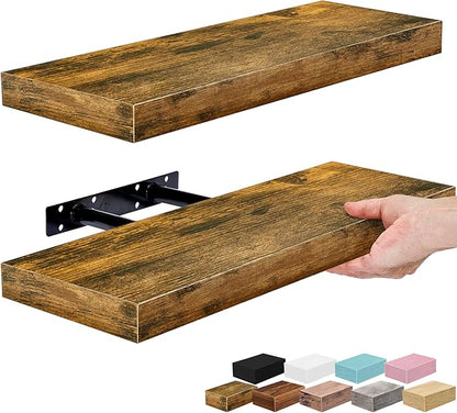 Sorbus Floating Shelves for Wall – 16 Inch Floating Shelf for Kitchen, Living by Sorbus