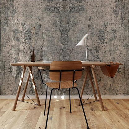 Brown Gray Concrete Wallpaper 15.7in x 360in, Wall Paper Peel and Stick - Image 5