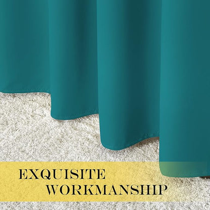 NICETOWN Peacock Teal Blackout Curtains - Image 5