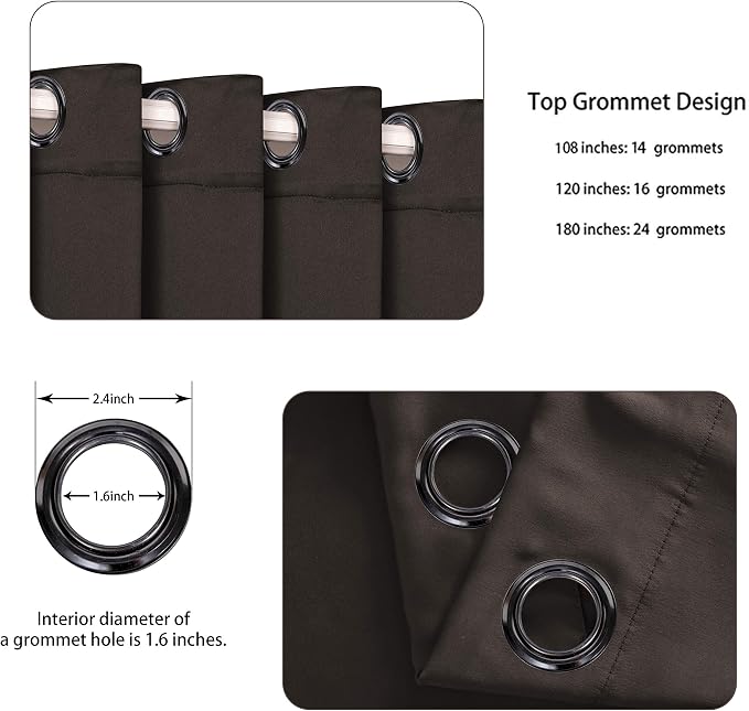 BONZER Room Divider Curtain Screen Partitions Total Privacy Wall Grommet Wide - Image 3