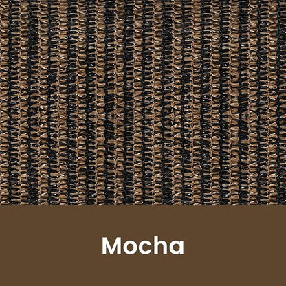 7'W x 6'H Mocha Patio Shades Roll up Outdoor Roller Shade Crank Wand Blind - Image 9