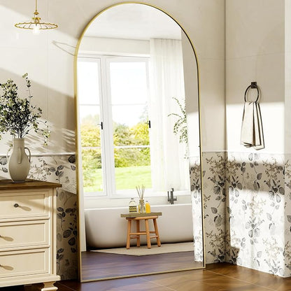 HARRITPURE 76"x34" Arched Full Length Mirror, Floor Mirrors - Image 7