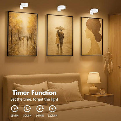 6Pcs Picture Light Battery Operated, Magnetic Led Painting Light - Image 7