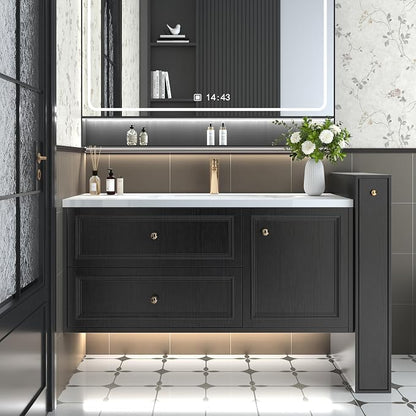 Abyssaly Black Wood Wallpaper 17.71 Inch X 196 Inch Peel Stick Countertops - Image 6