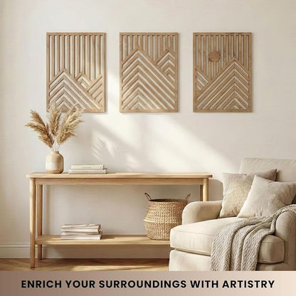 qmmp Modern Wooden Wall Sculptures - Image 6