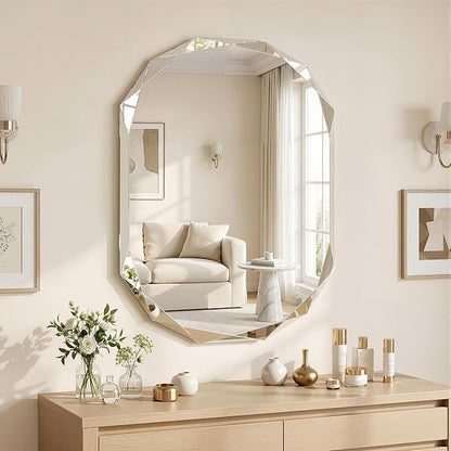 Suidia Bathroom Mirror, Frameless Bathroom Mirror - Image 6