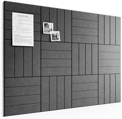 Bumusty Large Cork Board Alternative-48 x 36" Felt Bulletin Board Tiles by BUMUSTY