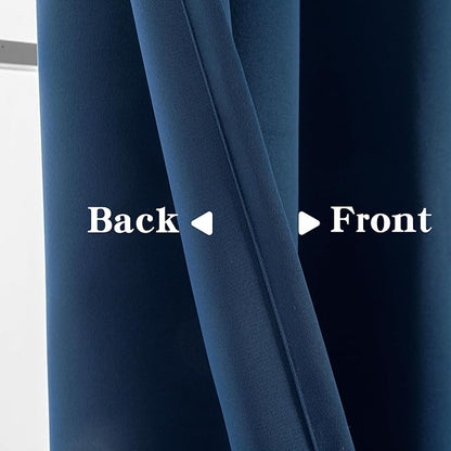 IGEMAEVE Blackout Sliding Door Curtains 108 Inch Length, Extra Wide Room - Image 3