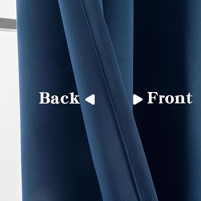 IGEMAEVE Blackout Sliding Door Curtains 84 Inch Length, Extra Wide Room Divider - Image 3