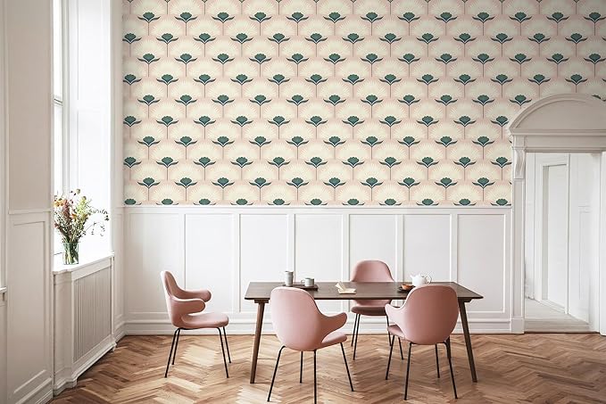 CiCiwind Vintage Wallpaper Peel and Stick Botanical Contact Paper Boho Wall - Image 8