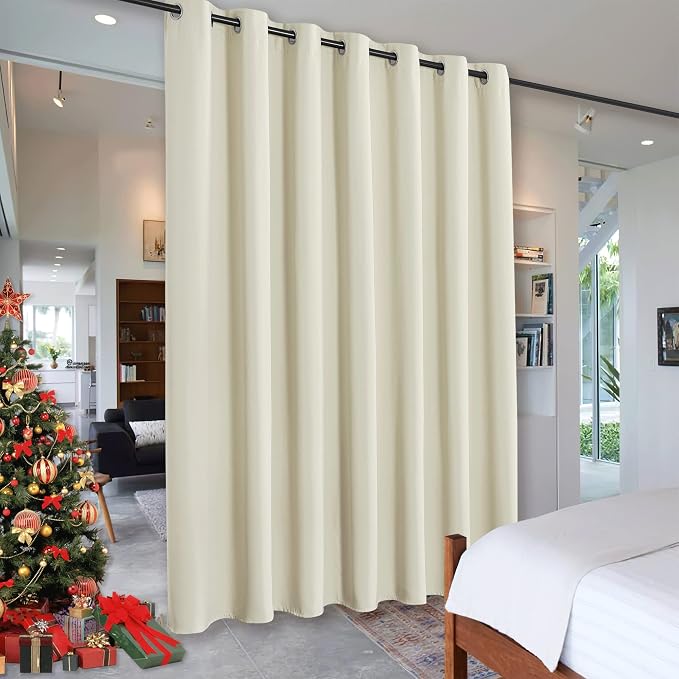 RYB HOME Privacy Curtain for Sliding Glass Door, Light Block Noise Reduce by RYBHOME