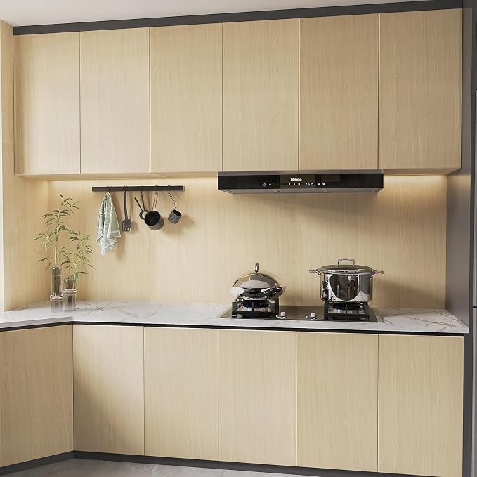 BOMENG White Oak Wood Wallpaper Light Oak Contact Paper Peel and Stick - Image 4