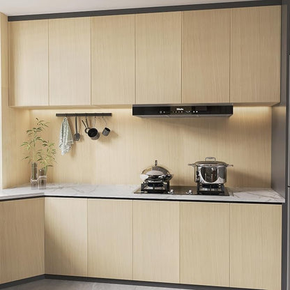 BOMENG Large White Oak Wood Contact Paper Peel and Stick Light Oak Wallpaper - Image 3