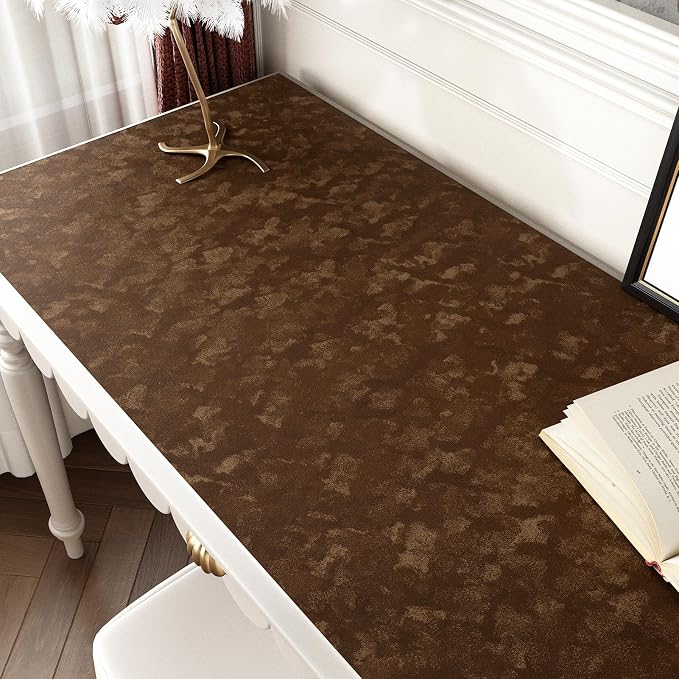 Wallercity Brown Velvet Drawer Liner Self Adhesive Velvet Fabric Wallpaper Peel - Image 2