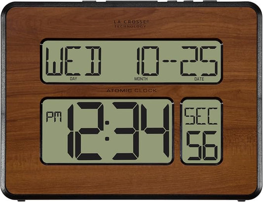 La Crosse Technology 513-1419-WA-INT Atomic Large Full Digital Calendar Clock - Image 2