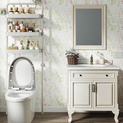 Timeet Floral Wallpaper Peel and Stick Botanical Wildflower Self Adhesive Wall - Image 4