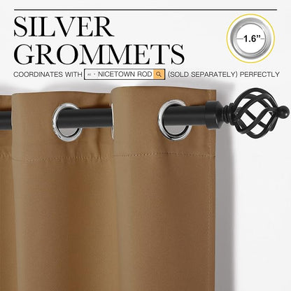 NICETOWN Door Curtain for Doorway Privacy, Curtains 132" Length, Room Divider - Image 3