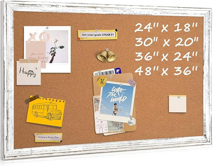 Cork Board Bulletin Board, Hanging Vision Board, Pin Board by QUEENLINK