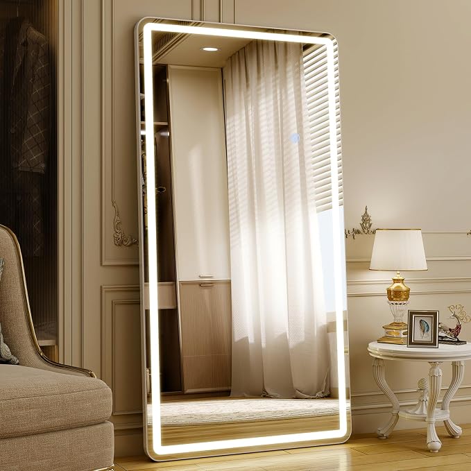 76"x34" LED Full Length Mirror – Standing Floor Mirror - Image 7