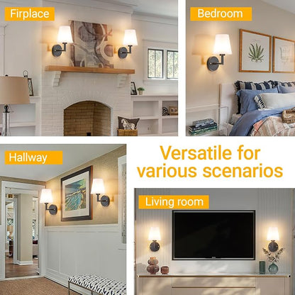 Nekhung Battery Operated Wall Sconces Set of 2, Wireless Wall Light - Image 8