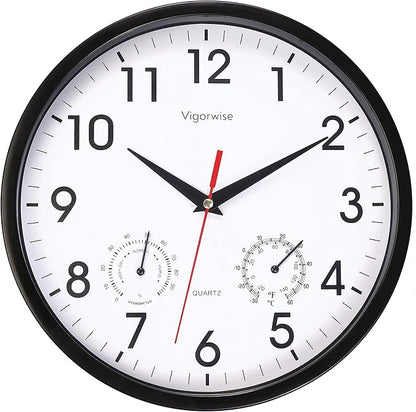 Wall Clock, Sweep Silent Movement Accurate Clocks by Vigorwise