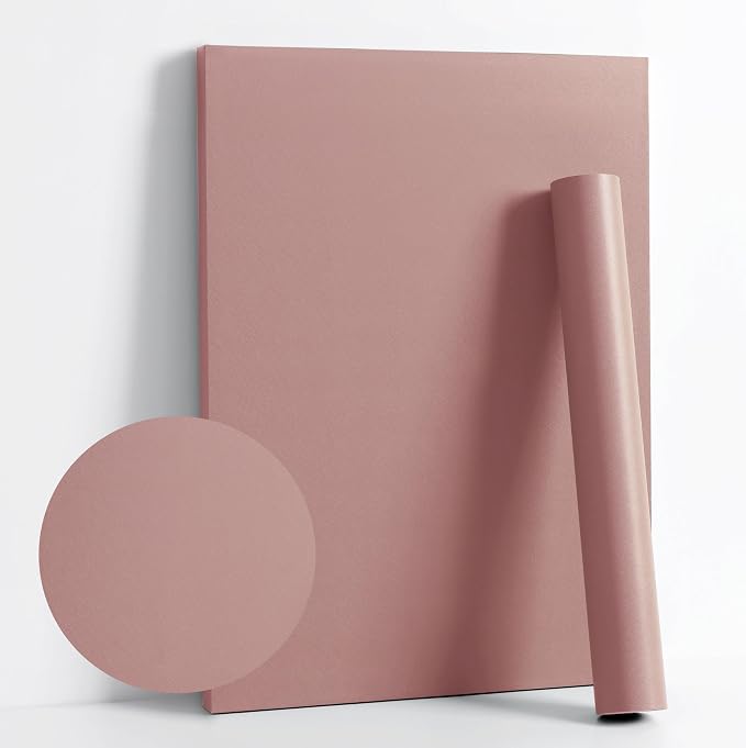 Dimoon 394''x17.7'' Pink Peel and Stick Wallpaper Contact Paper Modern Self by DIYYOURMOON