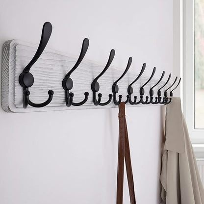 SKOLOO Rustic Large Wall Mounted Coat Rack-38.6'' Long Coat Rack - Image 4