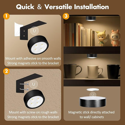 6Pcs Picture Lights for Wall Battery Operated, Magnetic Led Painting Light - Image 8