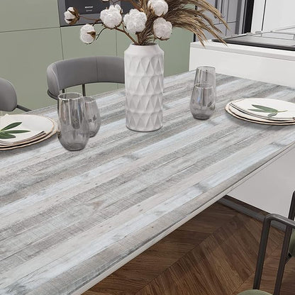 WENMER Grey Wood Wallpaper 17.71" x 118" Shiplap Peel and Stick Wallpaper Wood - Image 4
