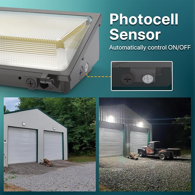 LED Wall Pack Light: 120W 18000LM Glass Lens Wall Pack Lights Outdoor LED - Image 5