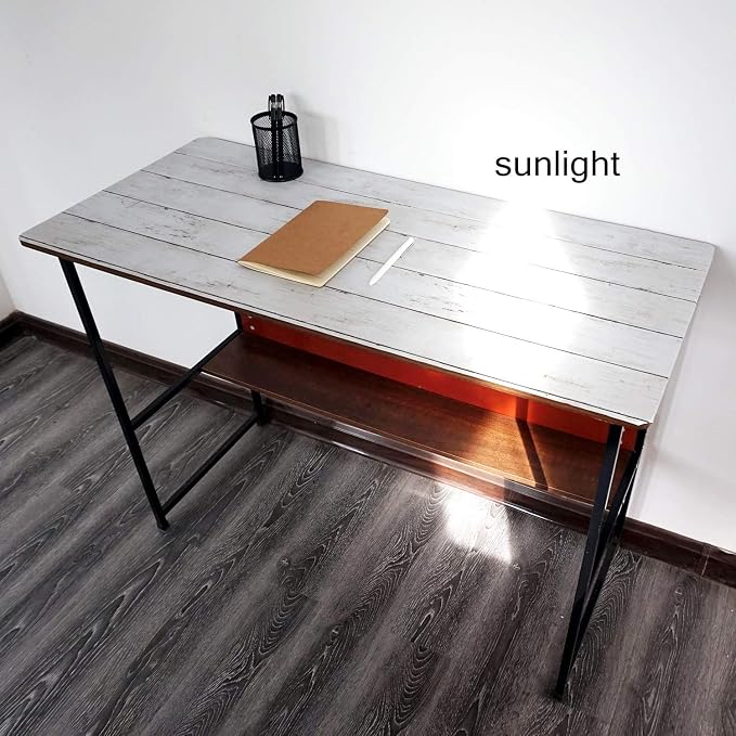 CiCiwind Peel and Stick Wallpaper Wood Contact Paper White Shiplap Wall Paper - Image 3