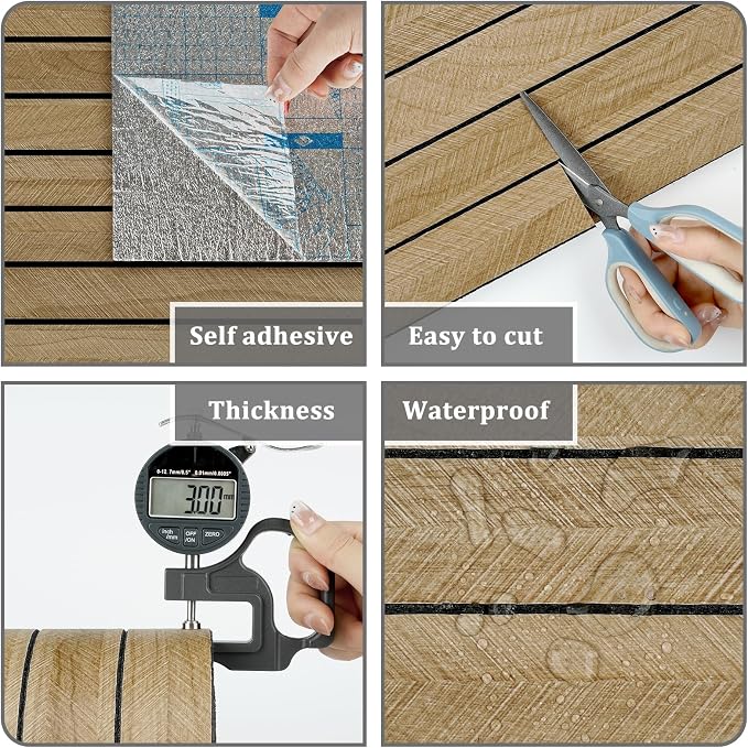 197"x23.6" Brown Wood Slat Wall Panels Self Adhesive Acoustic Slat Wall - Image 5